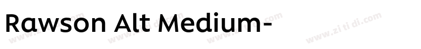 Rawson Alt Medium字体转换